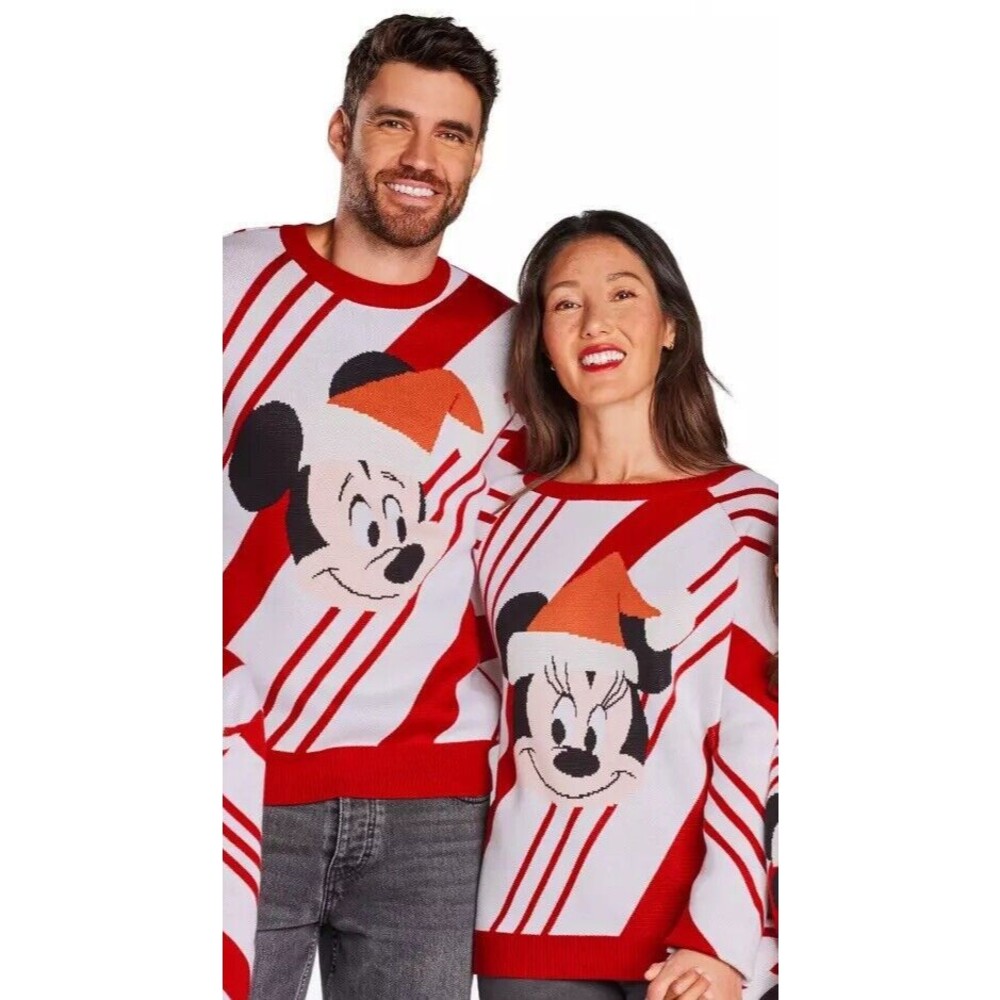 Set Of Disney Mickey And Minnie Holiday Family Matching Sweaters
